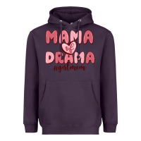 Plum mama of drama girl mom Heavyweight Hoodie - MaliasSmallBusiness