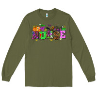 Army Green halloween nurse Long Sleeve Tee - AdoDesignShop