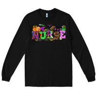 Black halloween nurse Long Sleeve Tee - AdoDesignShop