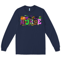 Navy halloween nurse Long Sleeve Tee - AdoDesignShop