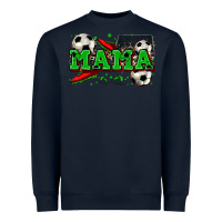 Navy mama soccer Heavyweight Sweatshirt - Zillion Design Studio