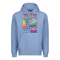 Colony Blue rolling into first grade Premium Hoodie - BundleAndBundleShop