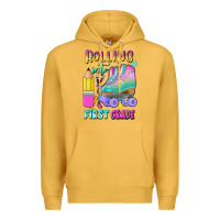 Mustard rolling into first grade Premium Hoodie - BundleAndBundleShop