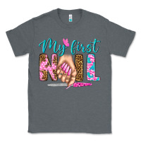 Charcoal Heather my first nail bbs Classic Tee - BundleAndBundleShop