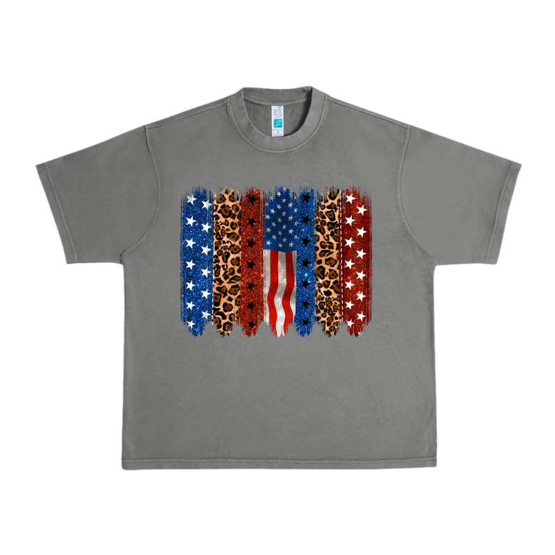 Back To Blue Brushstroke 4th Of July Urban Heavy Tee by CowGirlArtShop | Teevron