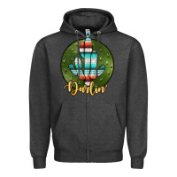 Charcoal Heather darlin' Zipper Hoodie - JahusDesignShop