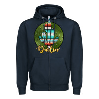 Navy darlin' Zipper Hoodie - JahusDesignShop