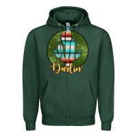 Sports Green darlin' Zipper Hoodie - JahusDesignShop