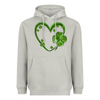 Moon Dust st patricks day shamrock heart Heavyweight Hoodie - MaliasSmallBusiness