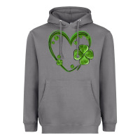 Storm st patricks day shamrock heart Heavyweight Hoodie - MaliasSmallBusiness