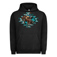 Pigment Black western cowboy Urban Hoodie - RanaPortraitStore
