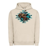 Pigment French Oak western cowboy Urban Hoodie - RanaPortraitStore