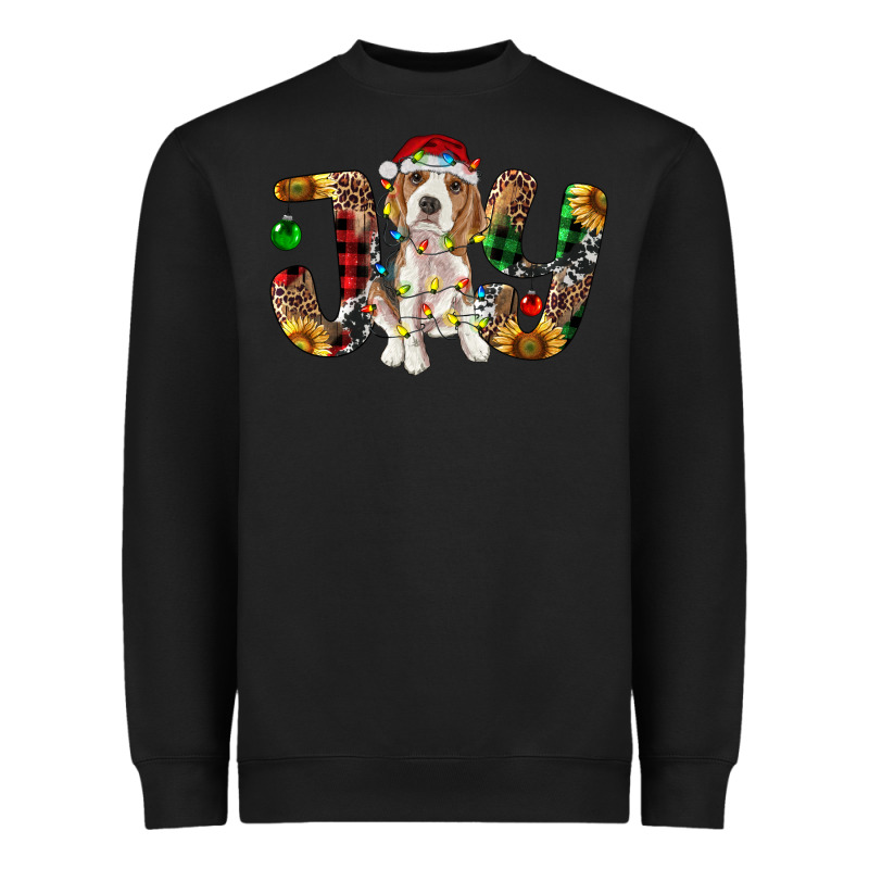 Beagle Christmas Joy Heavyweight Sweatshirt by RanaPortraitStore | Teevron