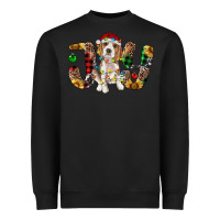 Black beagle christmas joy Heavyweight Sweatshirt - RanaPortraitStore