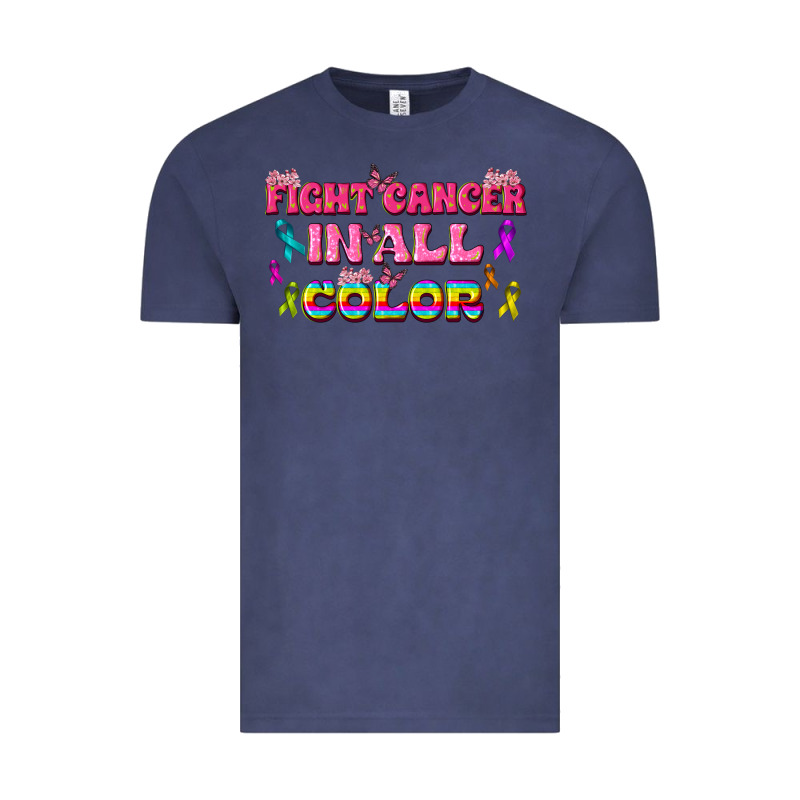 Fight Cancer In All Color Vintage Tee by texasbilliewilder | Teevron