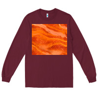 Burgundy orange glitter Long Sleeve Tee - JahusDesignShop