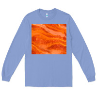 Colony Blue orange glitter Long Sleeve Tee - JahusDesignShop