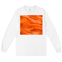 White orange glitter Long Sleeve Tee - JahusDesignShop