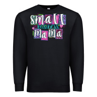 Black small business mama Premium Sweatshirt - MaliasSmallBusiness