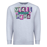 Heather Grey small business mama Premium Sweatshirt - MaliasSmallBusiness