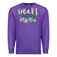 Purple small business mama Premium Sweatshirt - MaliasSmallBusiness