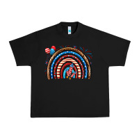 Black American rainbow Urban Heavy Tee - Neo Western