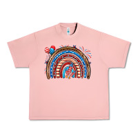 Salmon American rainbow Urban Heavy Tee - Neo Western
