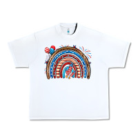 White American rainbow Urban Heavy Tee - Neo Western