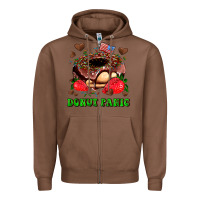 Chestnut donut panic Zipper Hoodie - AdoDesignShop