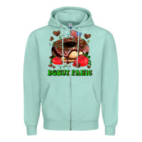 Seafoam donut panic Zipper Hoodie - AdoDesignShop