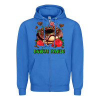 True Royal donut panic Zipper Hoodie - AdoDesignShop