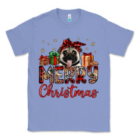 Colony Blue merry christmas pug Classic Tee - JahusDesignShop
