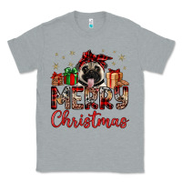 Heather Grey merry christmas pug Classic Tee - JahusDesignShop