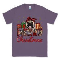 Lavender merry christmas pug Classic Tee - JahusDesignShop