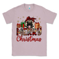 Lilac merry christmas pug Classic Tee - JahusDesignShop