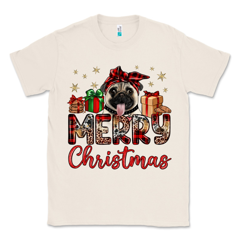 Merry Christmas Pug Classic Tee by JahusDesignShop | Teevron