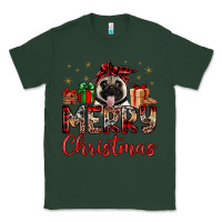 Sports Green merry christmas pug Classic Tee - JahusDesignShop