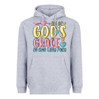 Heather Grey all of god's grace in one tiny face Heavyweight Hoodie - MaliasSmallBusiness