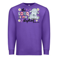 Purple the lord is my shepherd Premium Sweatshirt - MaliasSmallBusiness