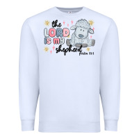 White the lord is my shepherd Premium Sweatshirt - MaliasSmallBusiness
