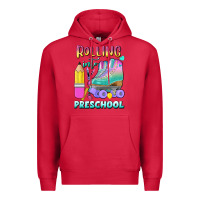 Cardinal rolling into preschool Premium Hoodie - BundleAndBundleShop