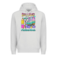 Dove Grey rolling into preschool Premium Hoodie - BundleAndBundleShop