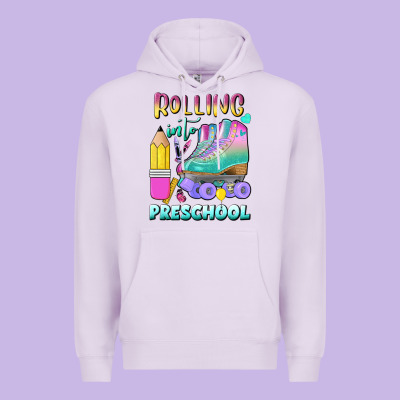 Rolling Into Preschool Premium Hoodie Designed By Bundleandbundleshop