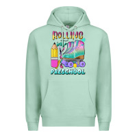 Seafoam rolling into preschool Premium Hoodie - BundleAndBundleShop