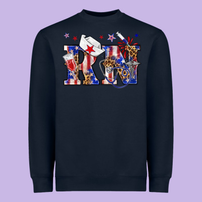 Rn Registered Nurse Billie Wilder Heavyweight Sweatshirt Designed By Texasbilliewilder