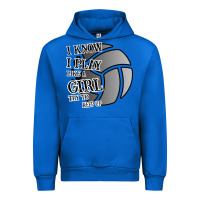 Cobalt I Know I Play Like A Girl Try To Keep Up Volleyball Urban Hoodie - Bettercallsaul