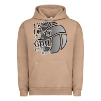 Pigment Burro I Know I Play Like A Girl Try To Keep Up Volleyball Urban Hoodie - Bettercallsaul