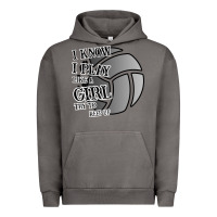 Pigment Tornado I Know I Play Like A Girl Try To Keep Up Volleyball Urban Hoodie - Bettercallsaul