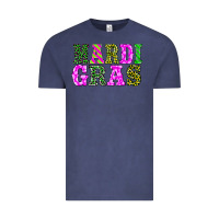 Vintage Denim mardi gras Vintage Tee - BarkalooDesign