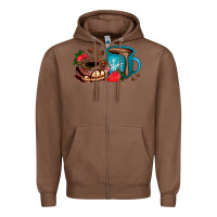 Chestnut donut coffee strawberry Zipper Hoodie - AdoDesignShop